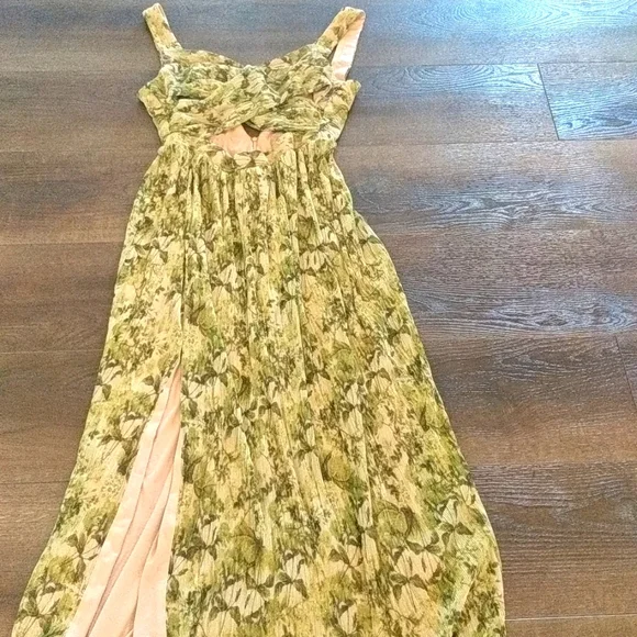 macy green dress Macy Olive A-line Dress main image 0
